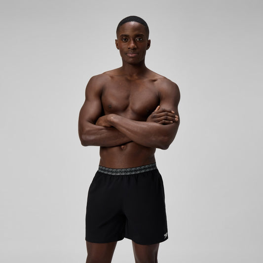 Speedo Hyperboom Band 40cm Swim Shorts Black/Dark Grey
