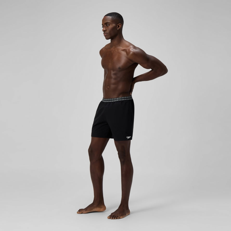 Speedo Hyperboom Band 40cm Swim Shorts Black/Dark Grey