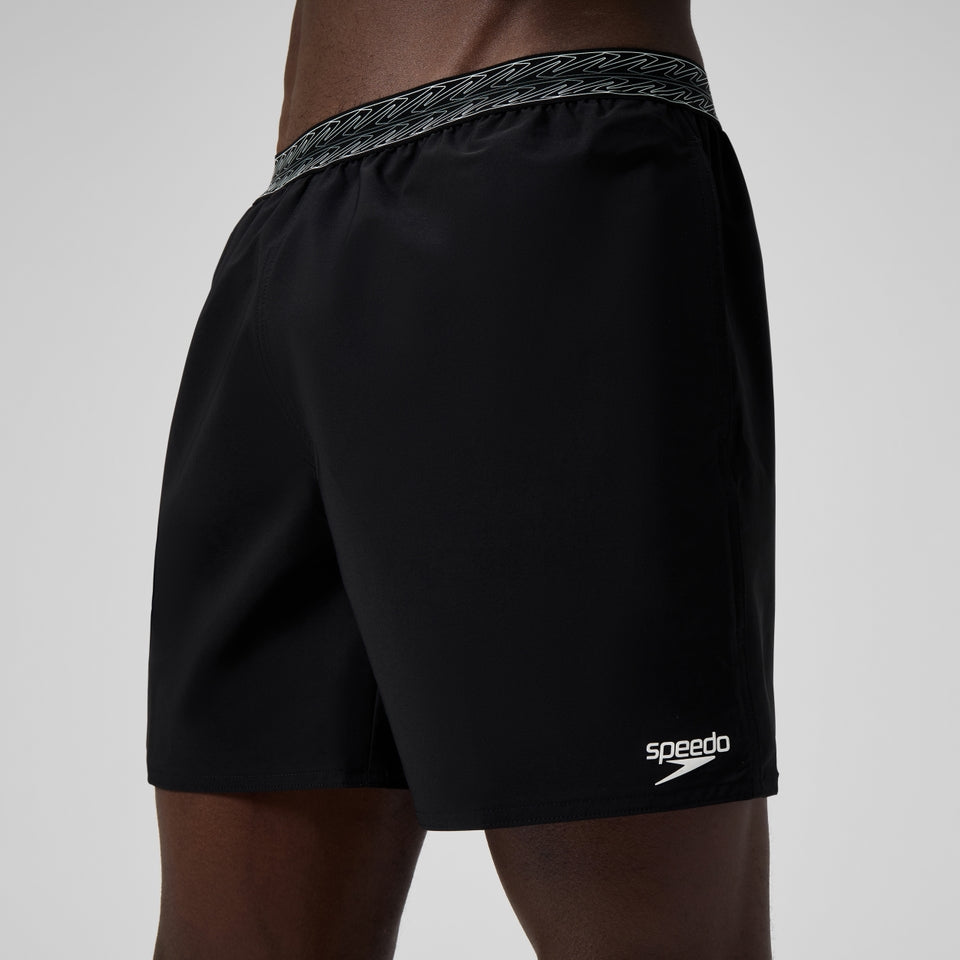 Speedo Hyperboom Band 40cm Swim Shorts Black/Dark Grey