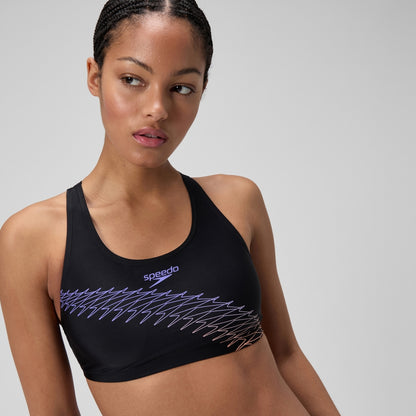 Speedo Placement Bikini Set Black/Peach
