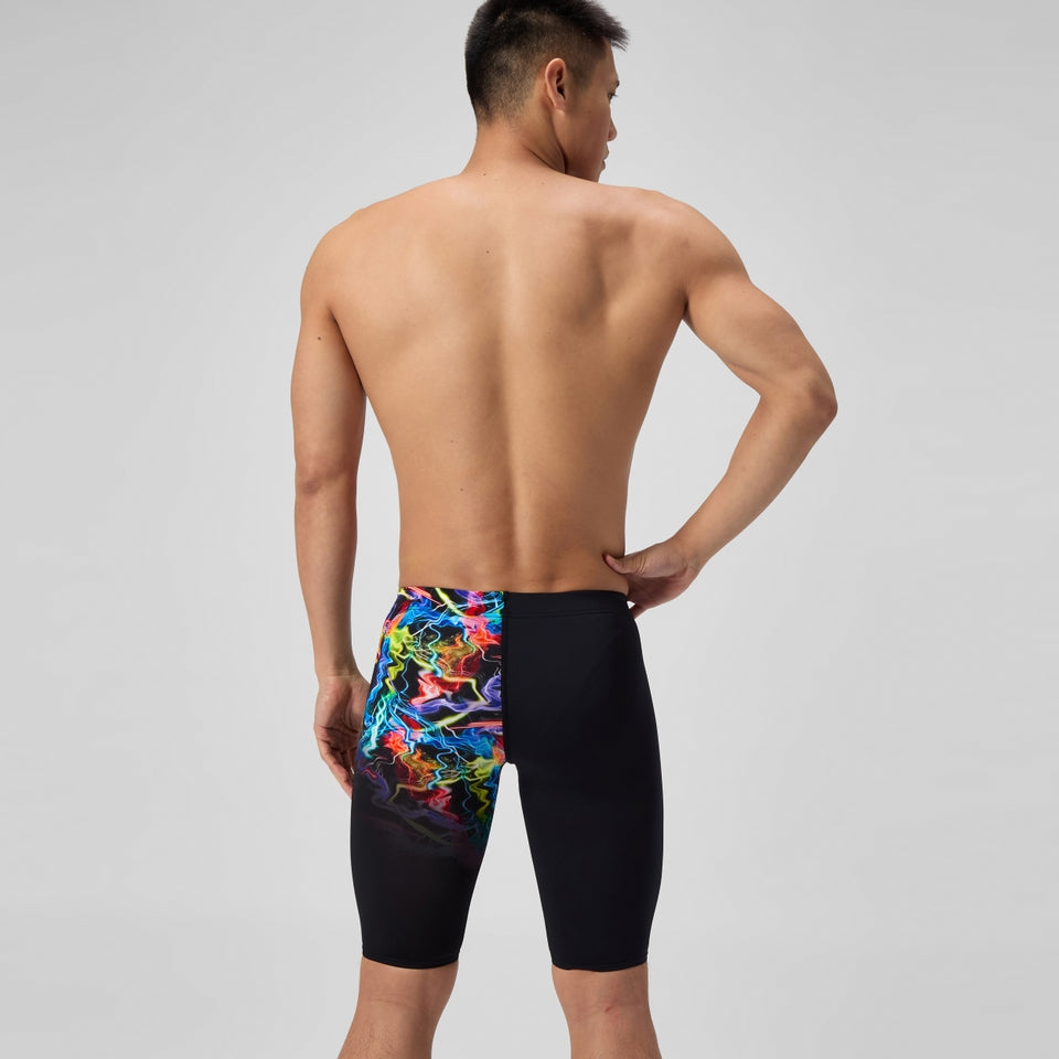 Speedo Club Training Printed Jammer Black/Green