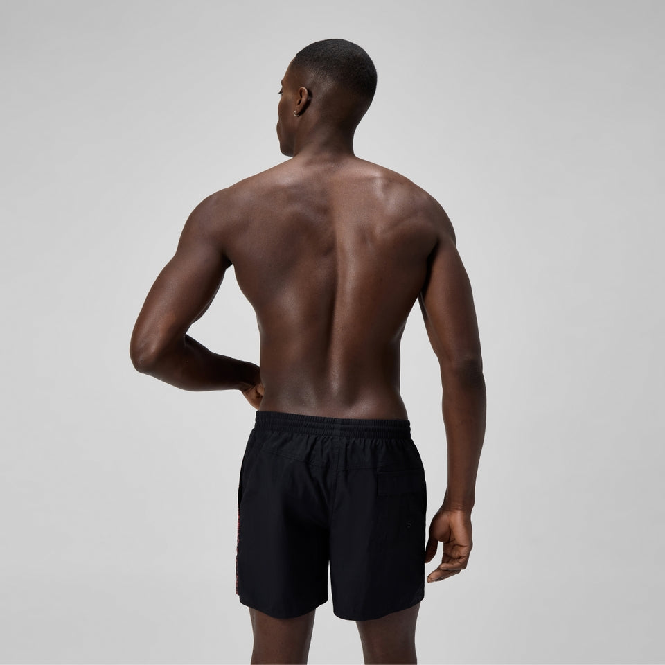 Speedo Medley Logo 40cm Swim Shorts Black/Orange
