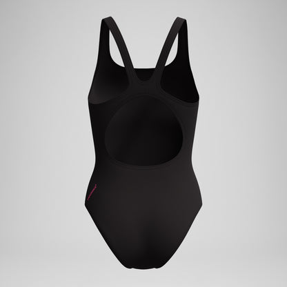 Speedo Placement Muscleback Swimsuit Black/Orange