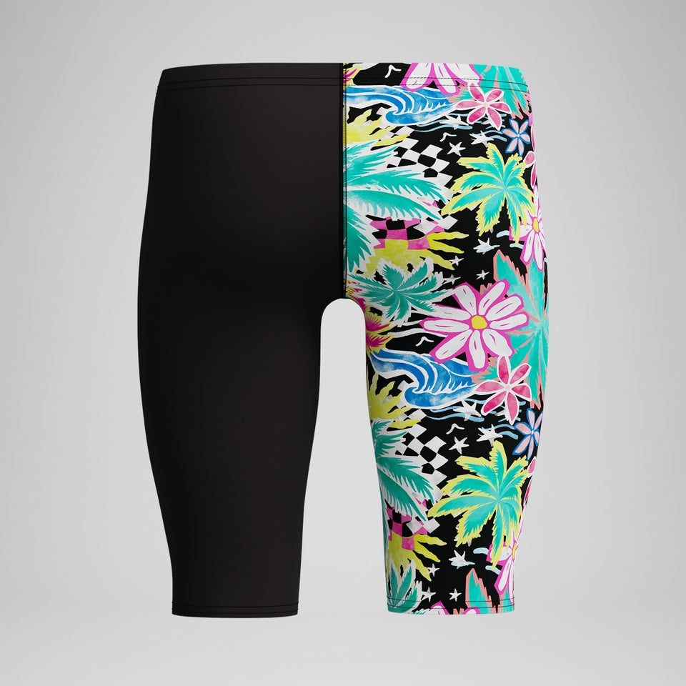 Speedo Club Training Printed Jammer Black/Green