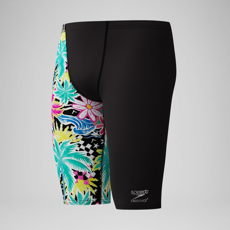Speedo Club Training Printed Jammer Black/Green