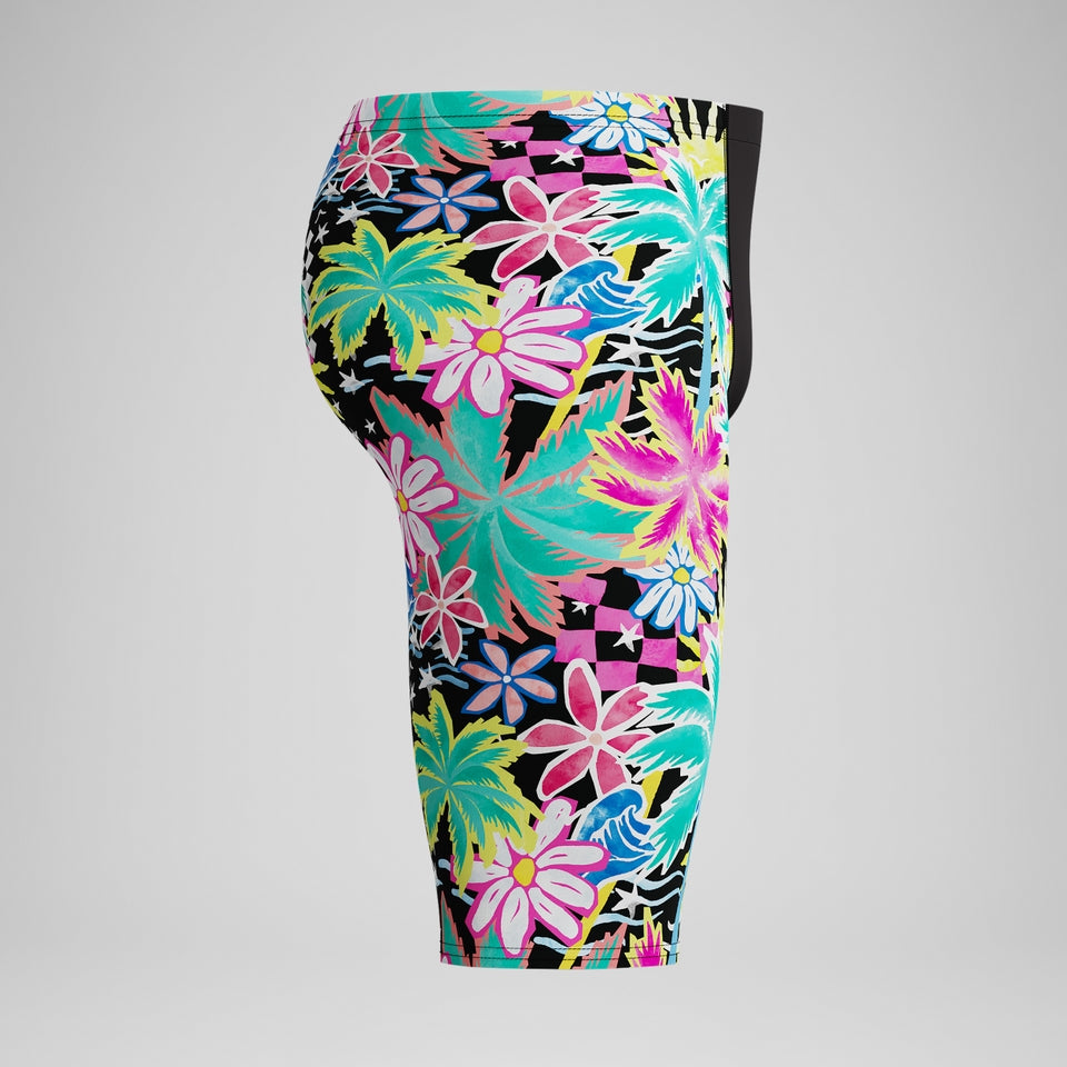 Speedo Club Training Printed Jammer Black/Green