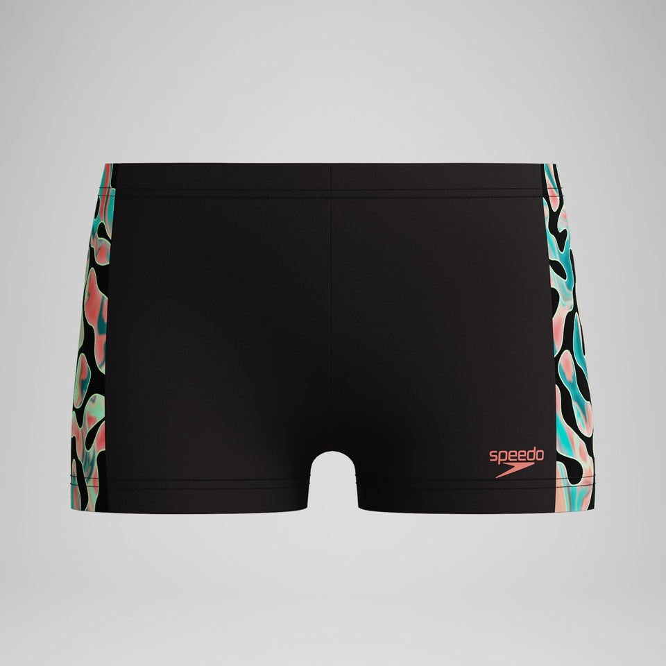 Speedo Boys Panel Aquashort Black/Orange