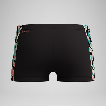 Speedo Boys Panel Aquashort Black/Orange
