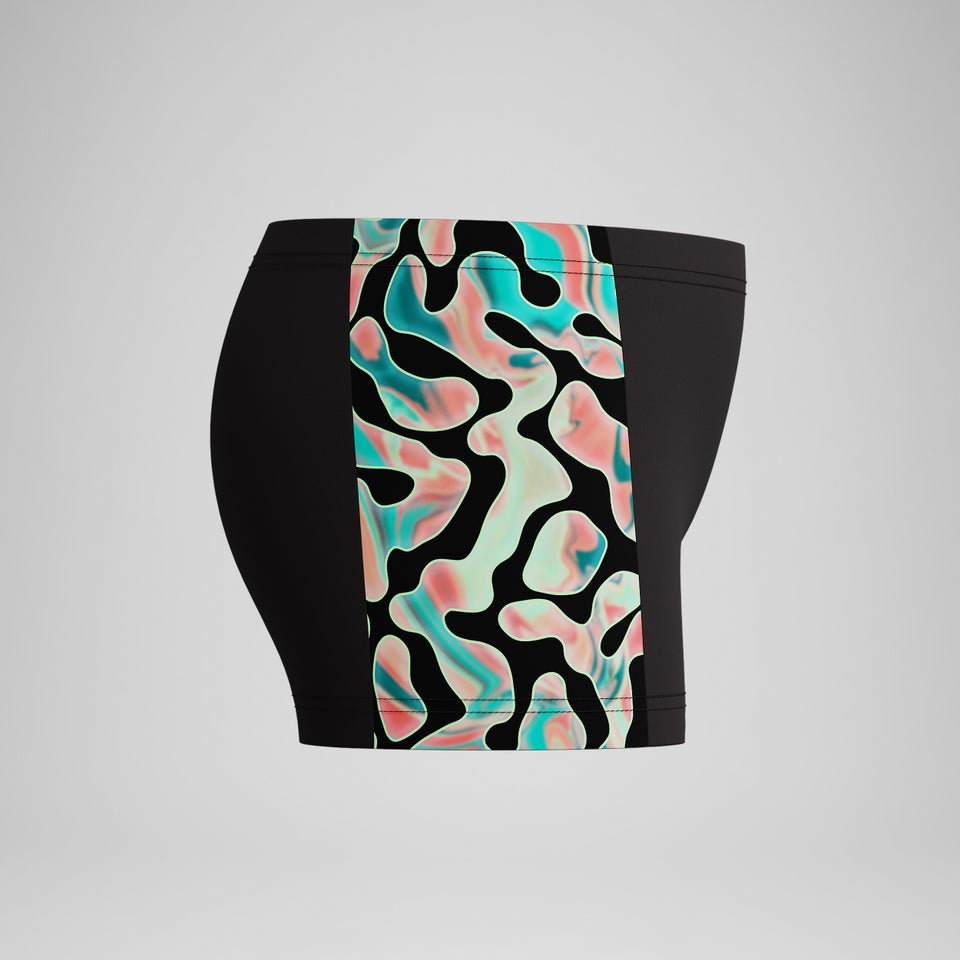 Speedo Boys Panel Aquashort Black/Orange