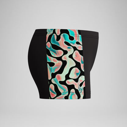 Speedo Boys Panel Aquashort Black/Orange