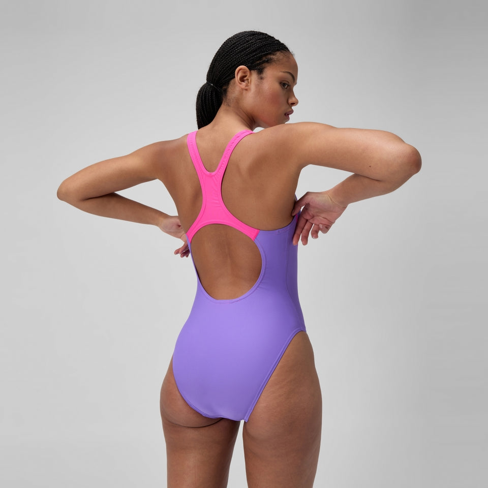 Speedo Medley Logo Swimsuit Purple/Pink