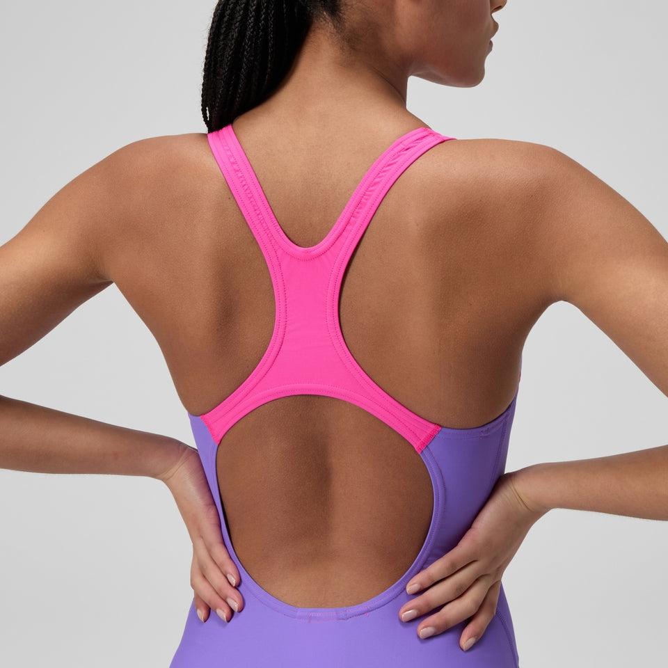 Speedo Medley Logo Swimsuit Purple/Pink