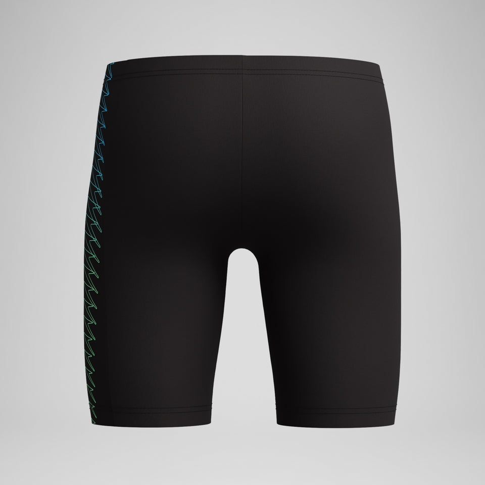 Speedo Boys Plastisol Placement Jammer Black/Green