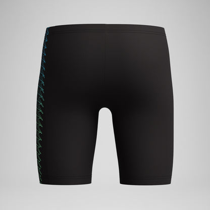 Speedo Boys Plastisol Placement Jammer Black/Green