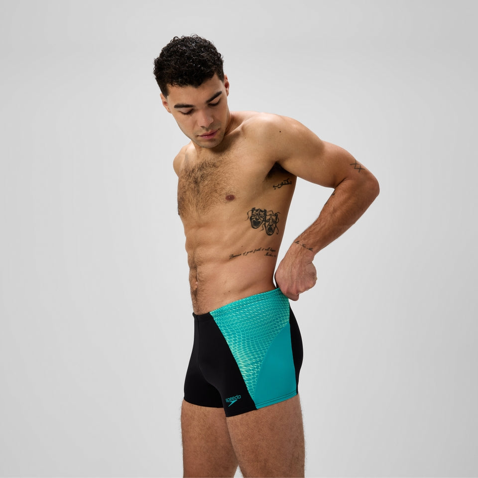 Speedo Endurance+ MAX Splice Aquashort Black/Turquoise