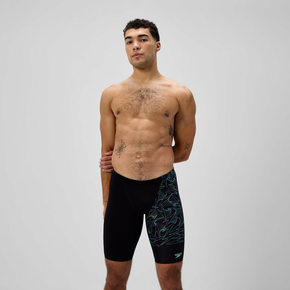 Speedo Hyperboom Splice Jammer Black/Green