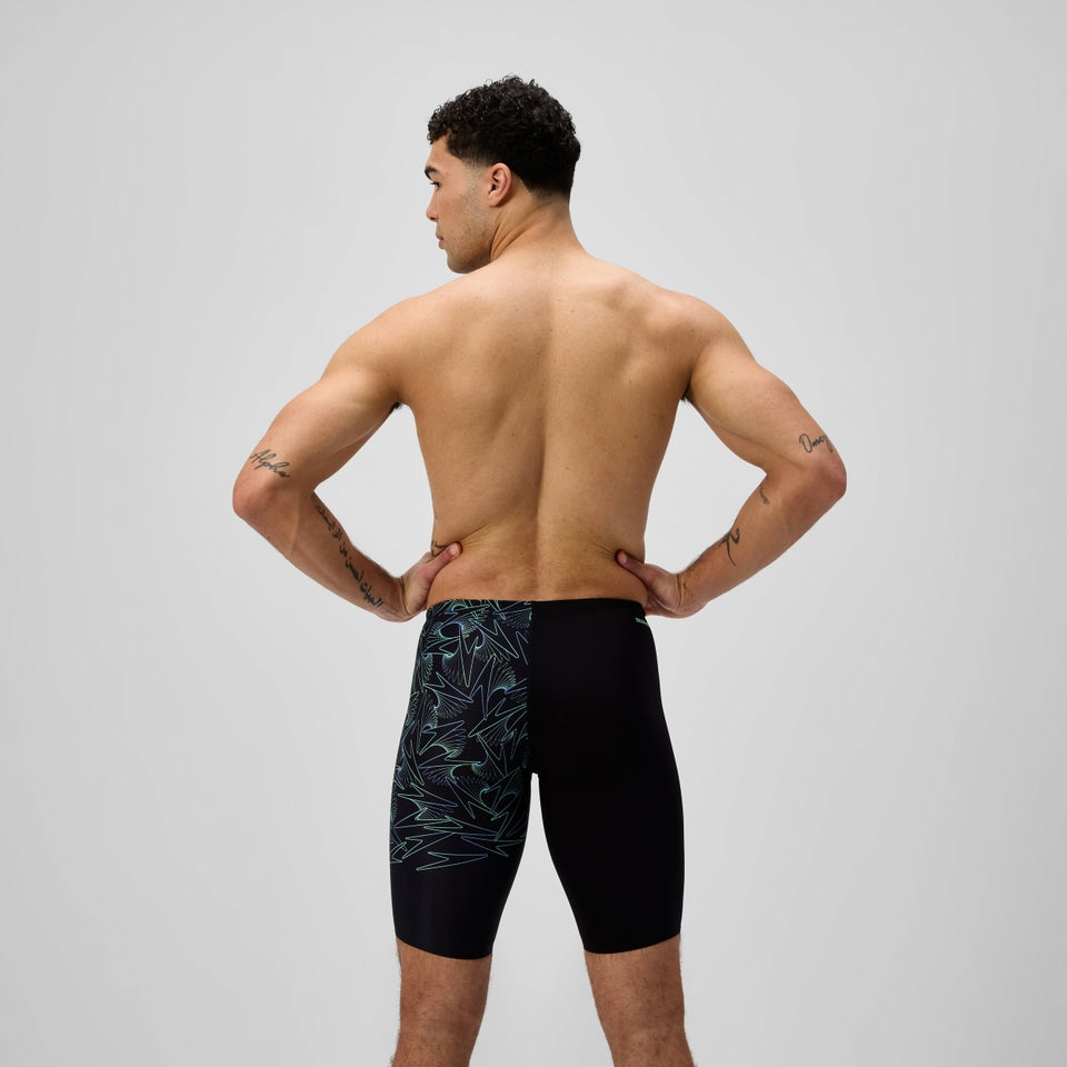 Speedo Hyperboom Splice Jammer Black/Green