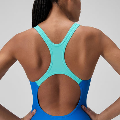 Speedo Medley Logo Swimsuit Blue/Green