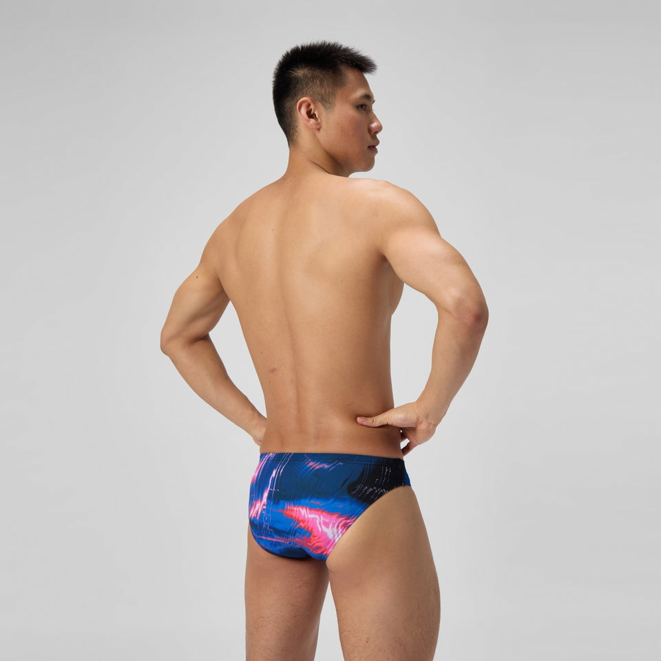 Speedo Club Training Printed Brief Black/Pink