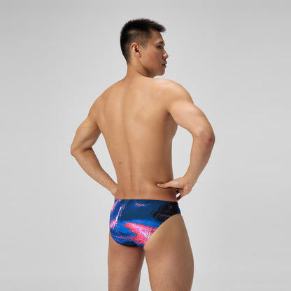 Speedo Club Training Printed Brief Black/Pink