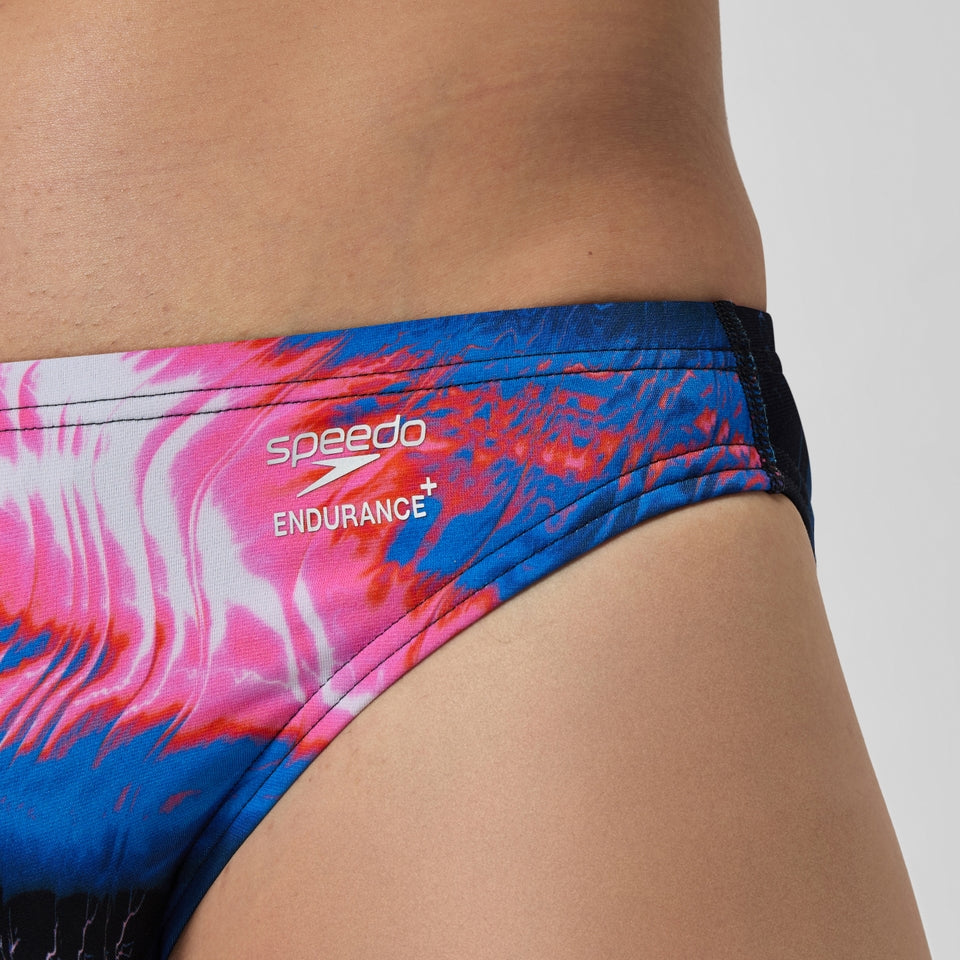 Speedo Club Training Printed Brief Black/Pink