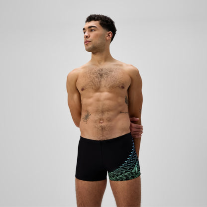 Speedo Medley Logo Aquashort Black/Green