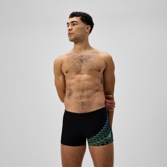 Speedo Medley Logo Aquashort Black/Green