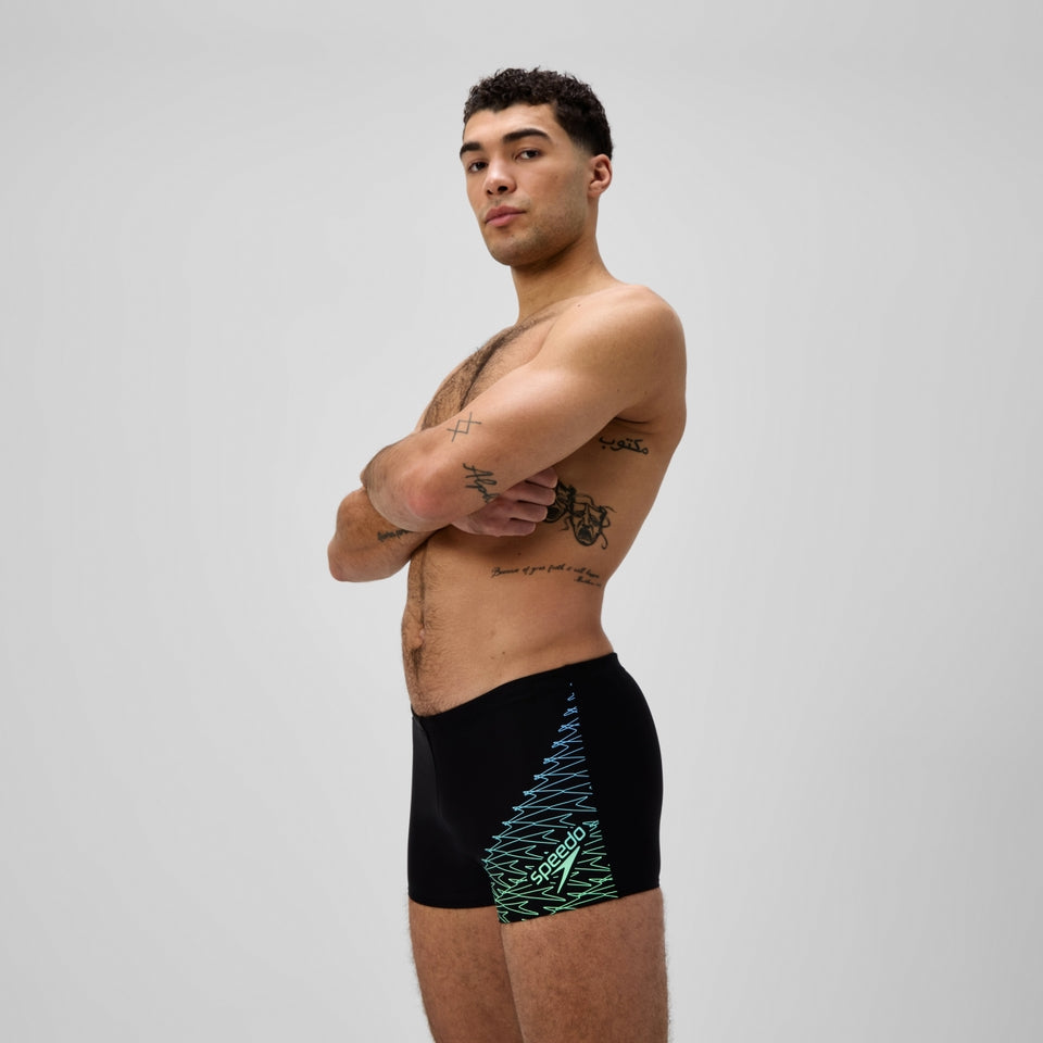 Speedo Medley Logo Aquashort Black/Green