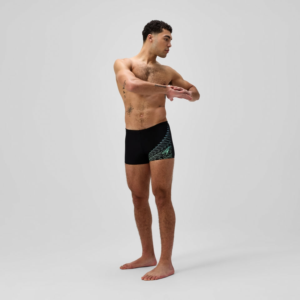 Speedo Medley Logo Aquashort Black/Green