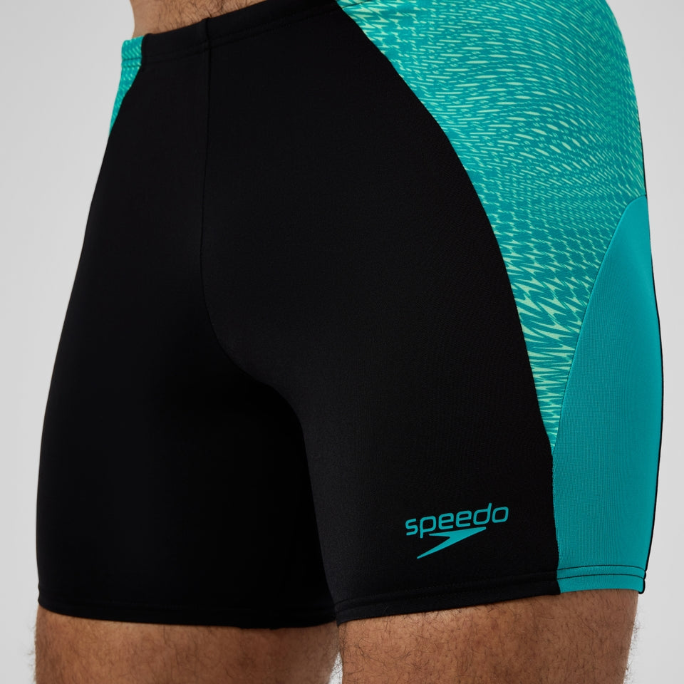 Speedo Endurance+ MAX Splice Mid Jammer Black/Turquoise