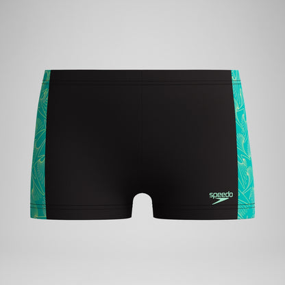 Speedo Boys Hyperboom Panel Aquashort Black/Green