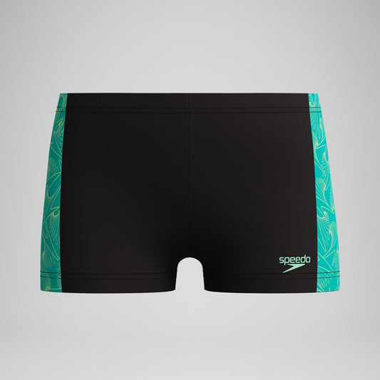 Speedo Boys Hyperboom Panel Aquashort Black/Green