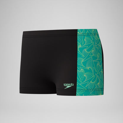 Speedo Boys Hyperboom Panel Aquashort Black/Green