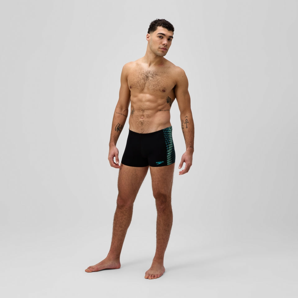 Speedo Endurance+ MAX Tech Panel Aquashort Black/Turquoise