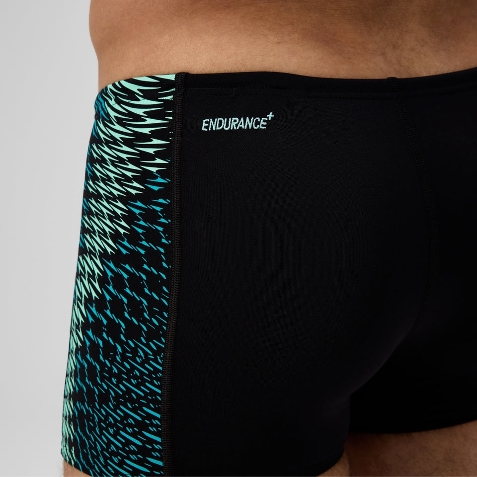 Speedo Endurance+ MAX Tech Panel Aquashort Black/Turquoise