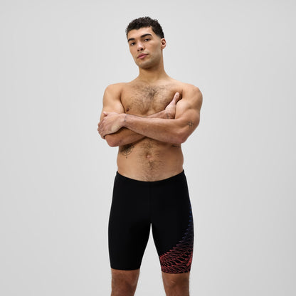 Speedo Medley Logo Jammer Black/Orange