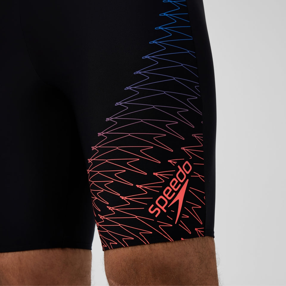 Speedo Medley Logo Jammer Black/Orange