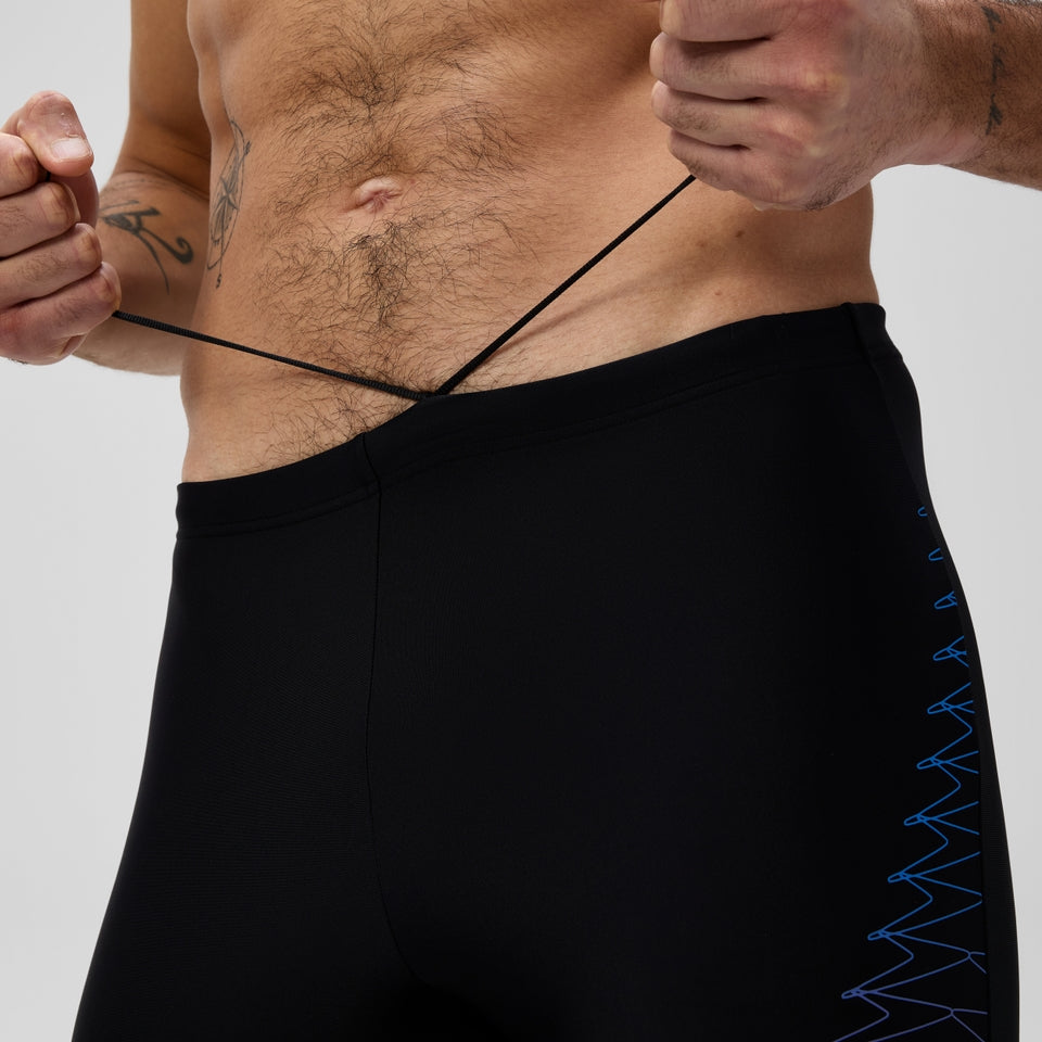 Speedo Medley Logo Jammer Black/Orange