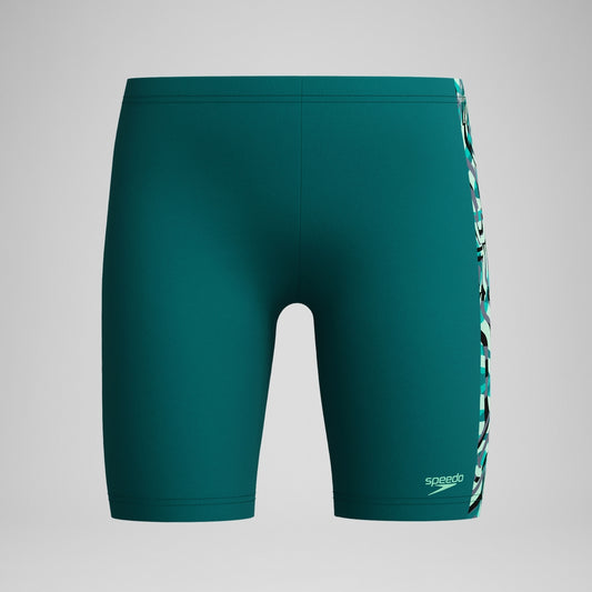 Speedo Boys Panel Jammer Green