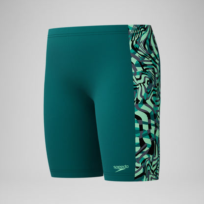 Speedo Boys Panel Jammer Green