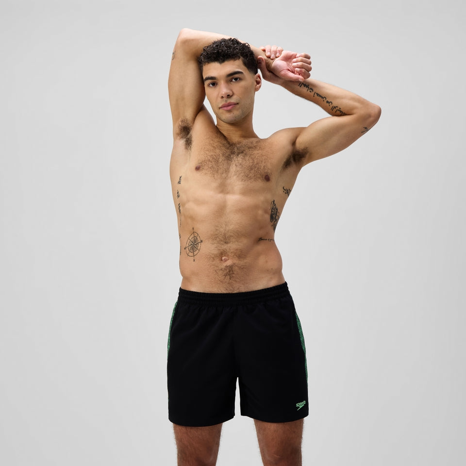 Speedo Hyperboom Splice 40cm Swim Shorts Black/Green