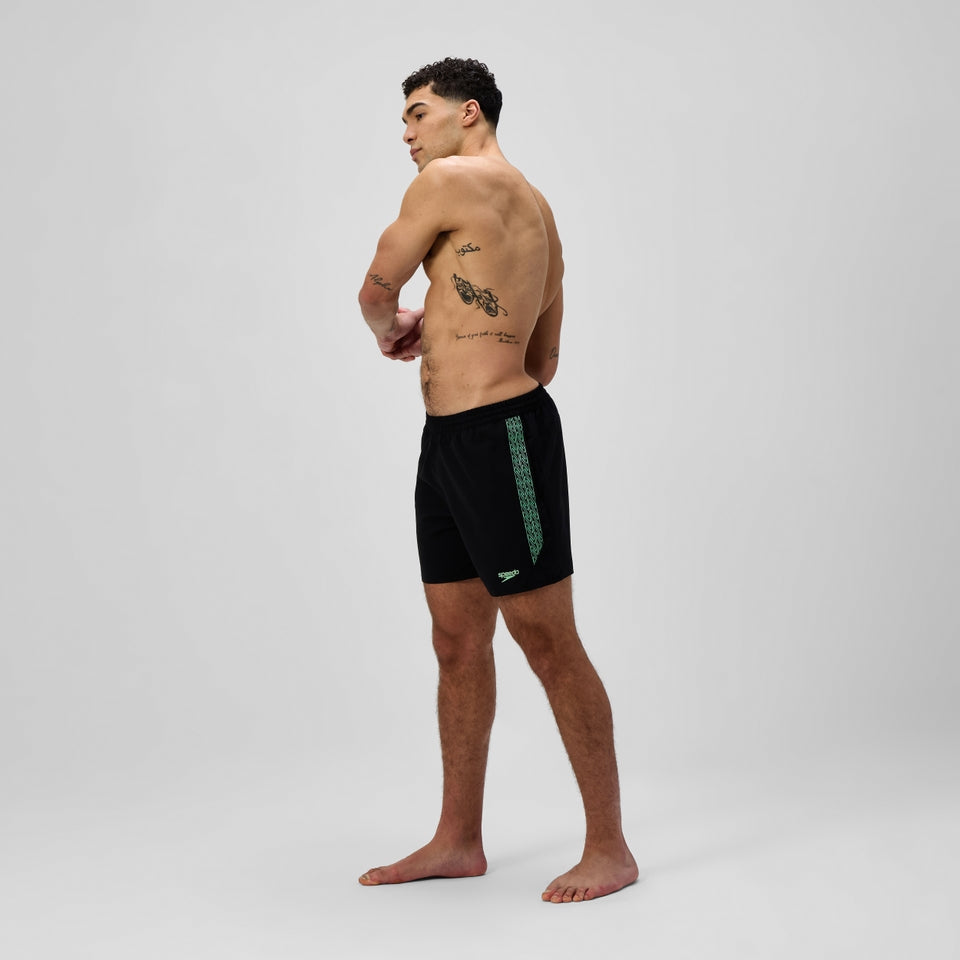Speedo Hyperboom Splice 40cm Swim Shorts Black/Green