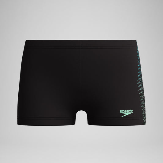 Speedo Boys Plastisol Placement Aquashort Black/Green