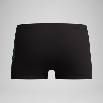 Speedo Boys Plastisol Placement Aquashort Black/Green