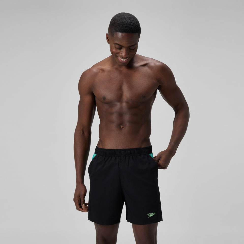 Speedo Xpress Lite Panel 40cm Swim Shorts Black/Green