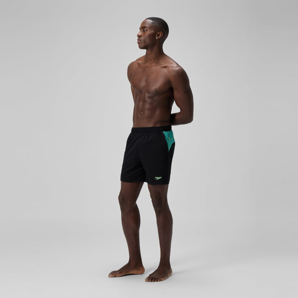 Speedo Xpress Lite Panel 40cm Swim Shorts Black/Green