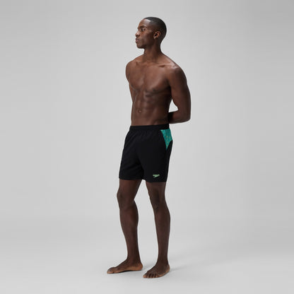 Speedo Xpress Lite Panel 40cm Swim Shorts Black/Green