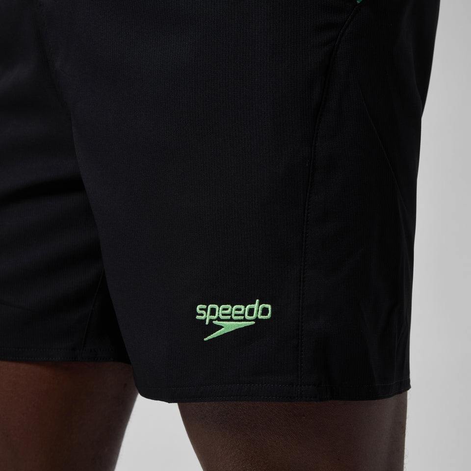 Speedo Xpress Lite Panel 40cm Swim Shorts Black/Green