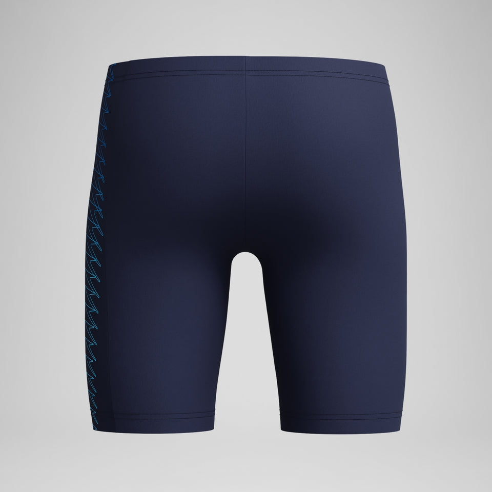 Speedo Boys Plastisol Placement Jammer Navy