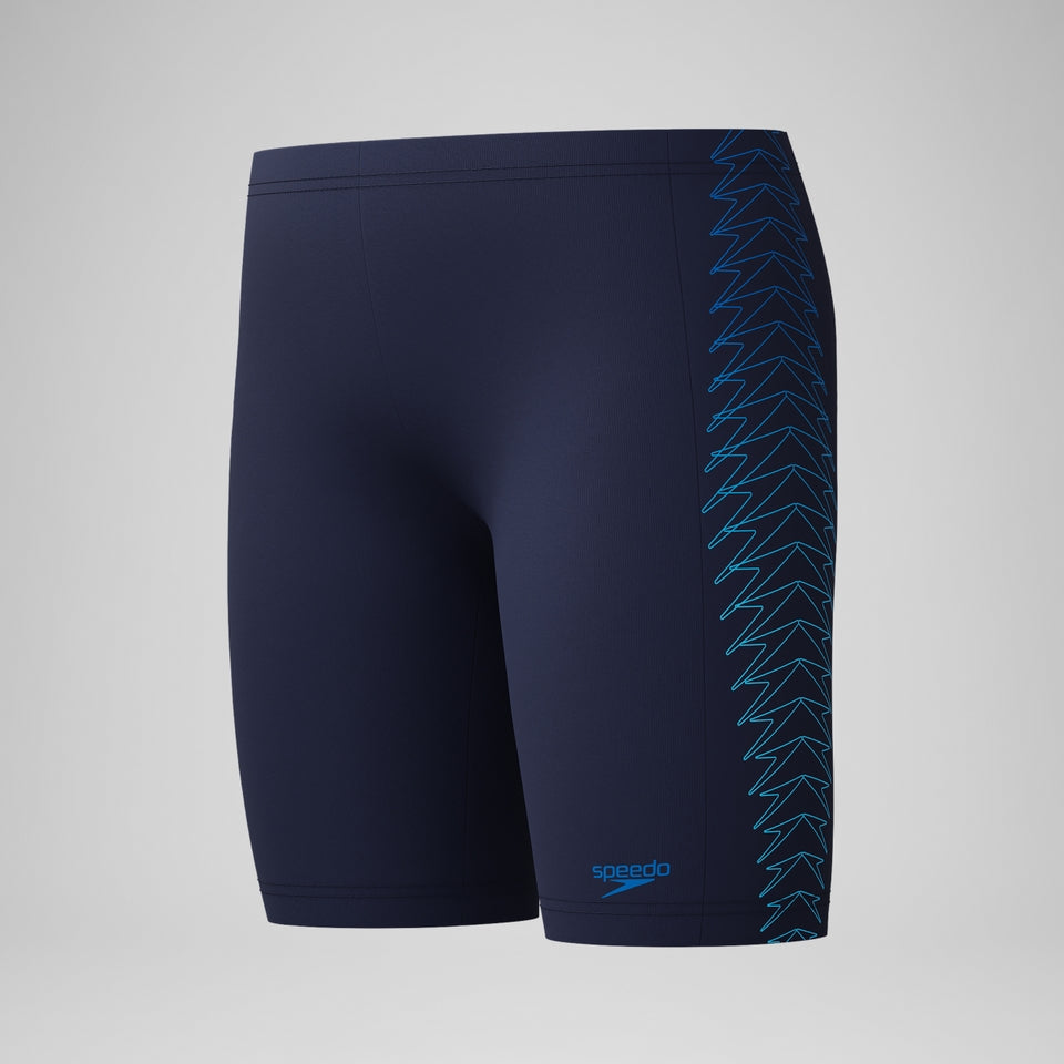 Speedo Boys Plastisol Placement Jammer Navy